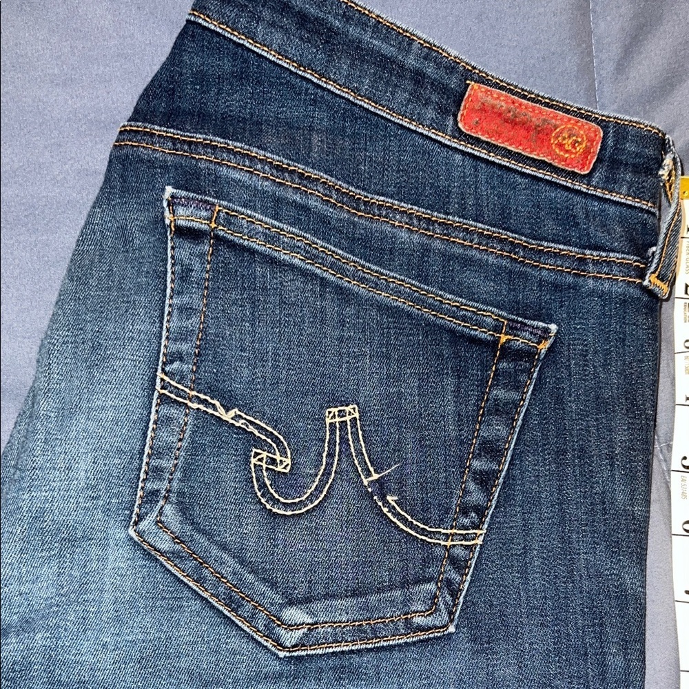 AG Adriano Goldschmied Dark Blue Flare Jeans - Picture 2 of 12